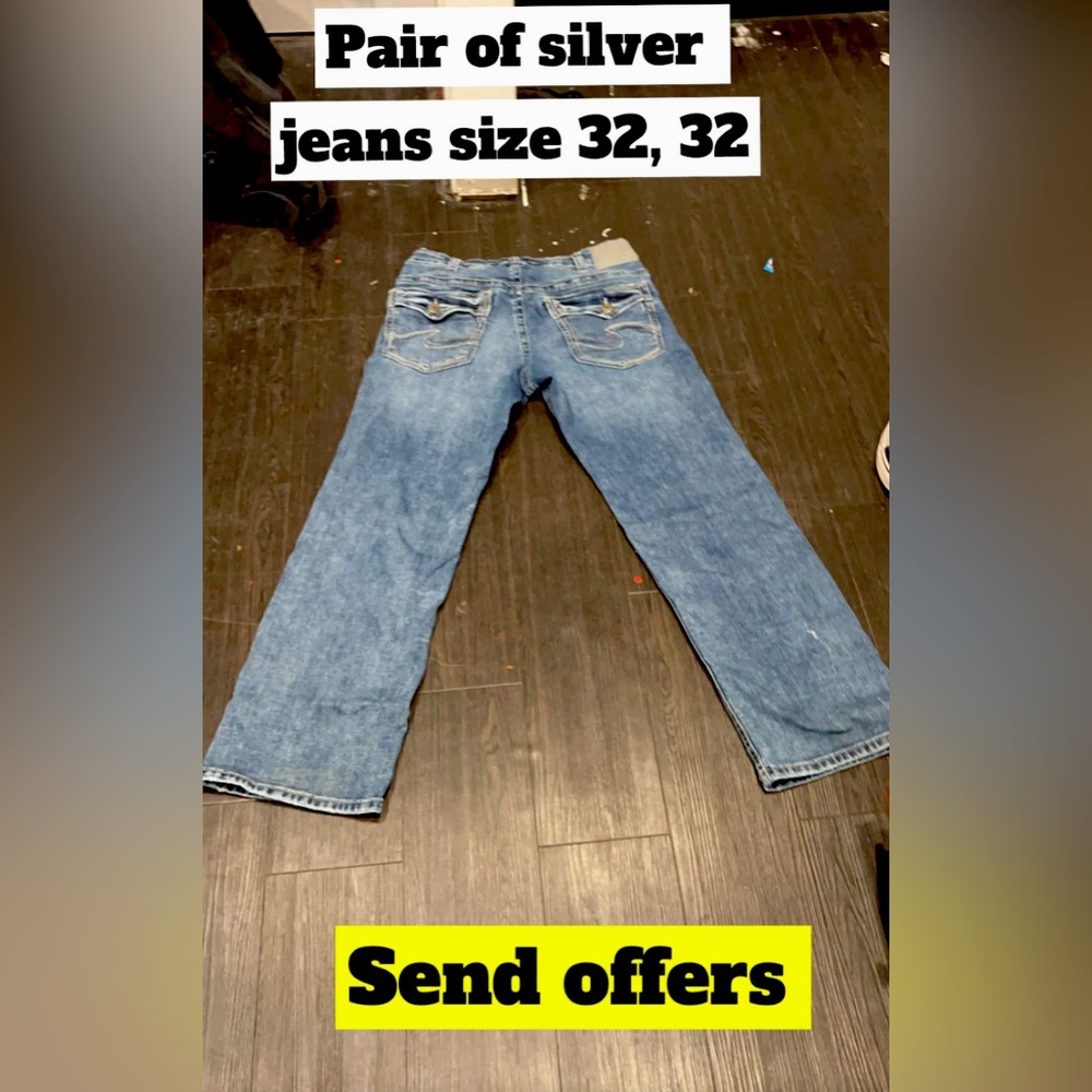 Silver jeans in good condition no heel bite no rips no stains size 32x32 - Picture 1 of 1